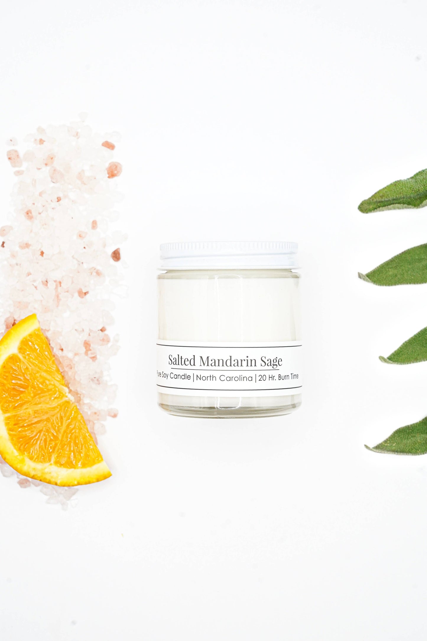 Salted Mandarin Sage 4 oz Candle