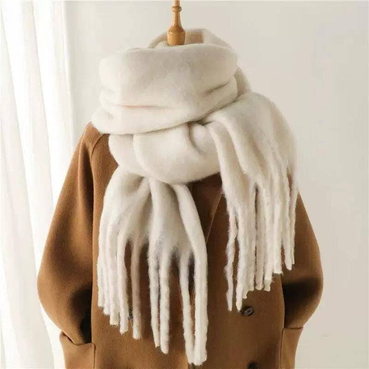 Solid Scarf with Fringe