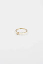 18K Gold Plated Adjustable Initial Ring