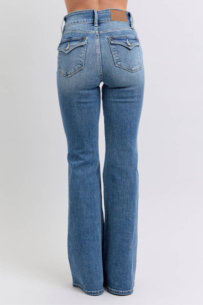 Jude Blue High Waisted Flare