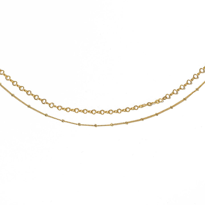 18K Gold Satellite Layered Choker