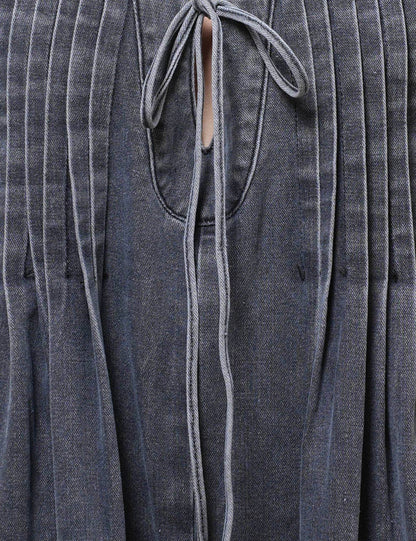 V-Neck Sleeveless String Tie Jumpsuit
