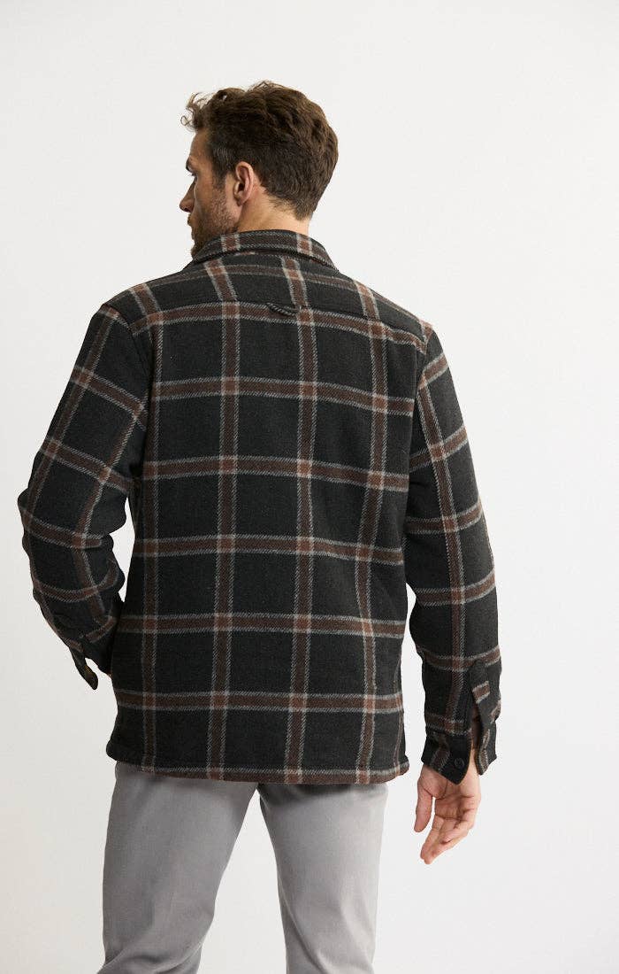 Thermal Lined Wool Blend Shirt Jacket