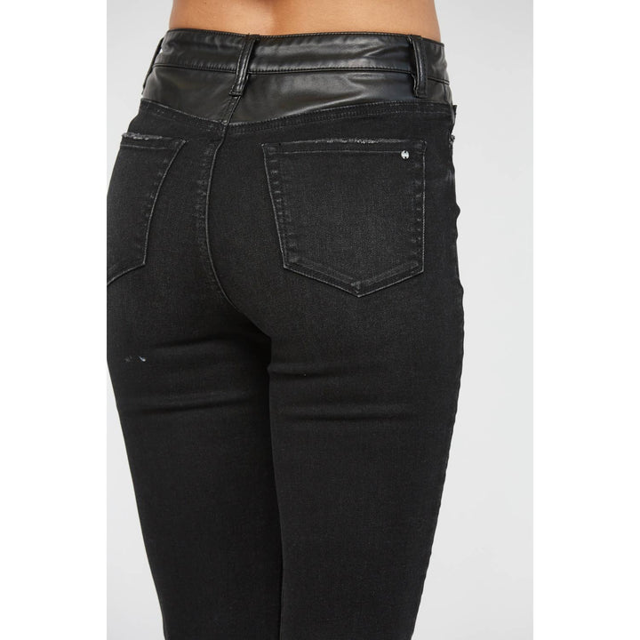 CRISS CROSS HIGH RISE SLIM STRAIGHT ANKLE