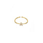 18K Gold Plated Adjustable Initial Ring