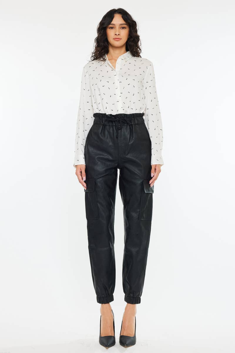 Vegan Leather Jogger