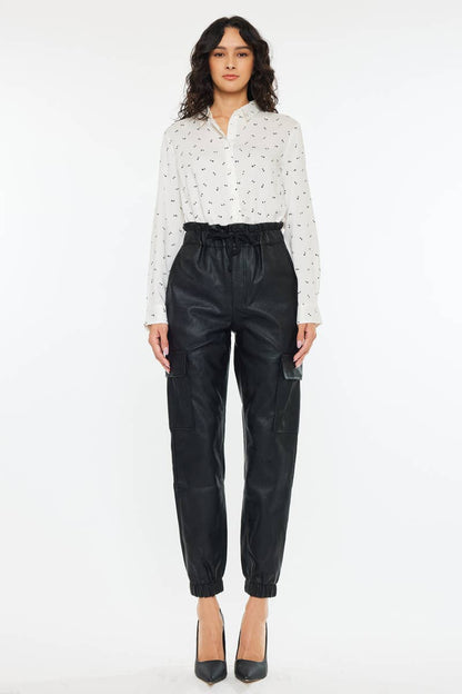 Vegan Leather Jogger