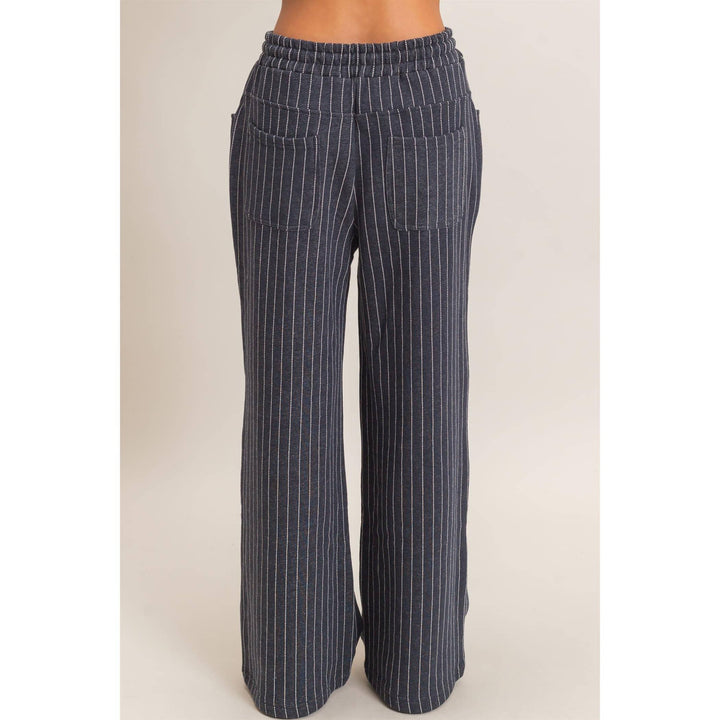 Pinstripe drawstring