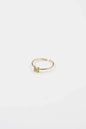 18K Gold Plated Adjustable Initial Ring