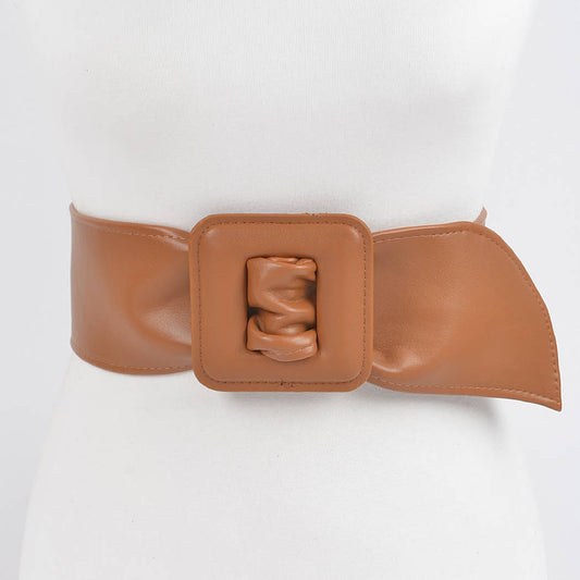 Faux Leather Waist Belt