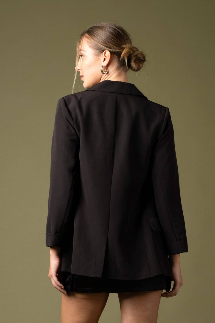 CUFFED SLEEVE BLAZER