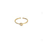 18K Gold Plated Adjustable Initial Ring