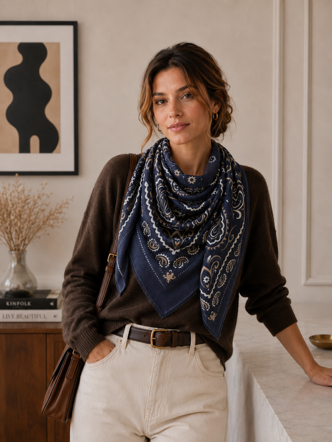 Woolen Square Scarf