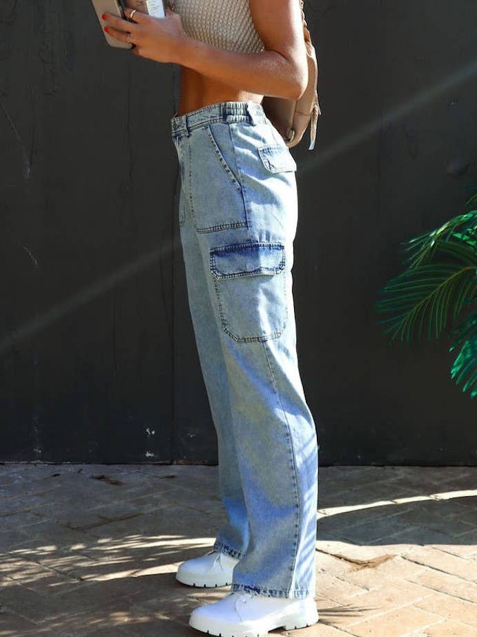 Multi-Pocket Stretchless Cargo Pants