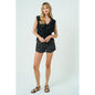 Sequined Denim Summer Shorts