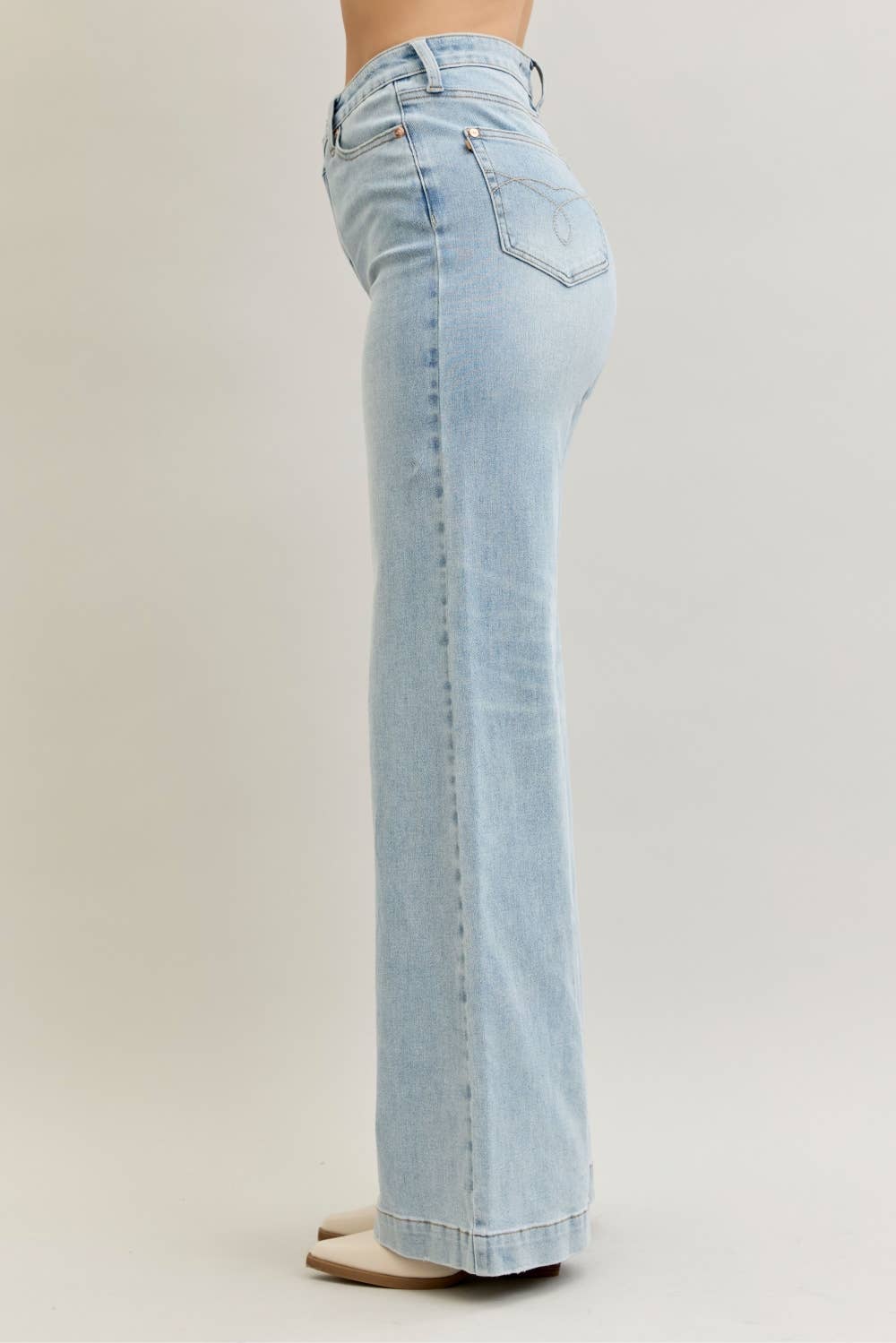 Judy Blue HW Criss-Cross Wide Leg