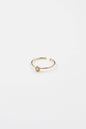 18K Gold Shiny Adjustable Initial Ring