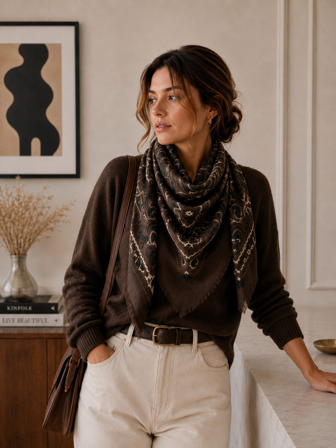 Woolen Square Scarf
