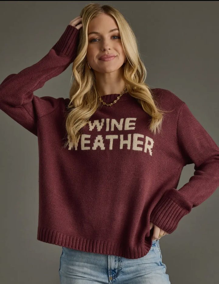 Wine Weather Sweater