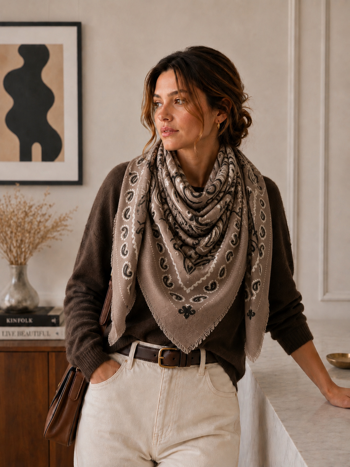 Woolen Square Scarf