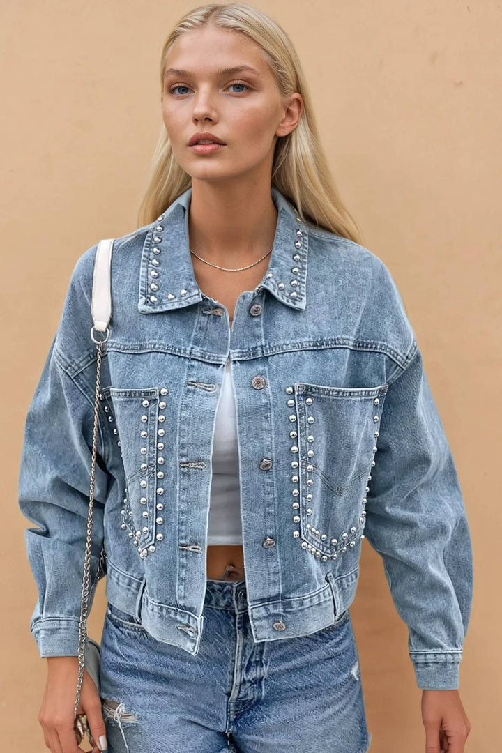 STUDDED DENIM JACKET