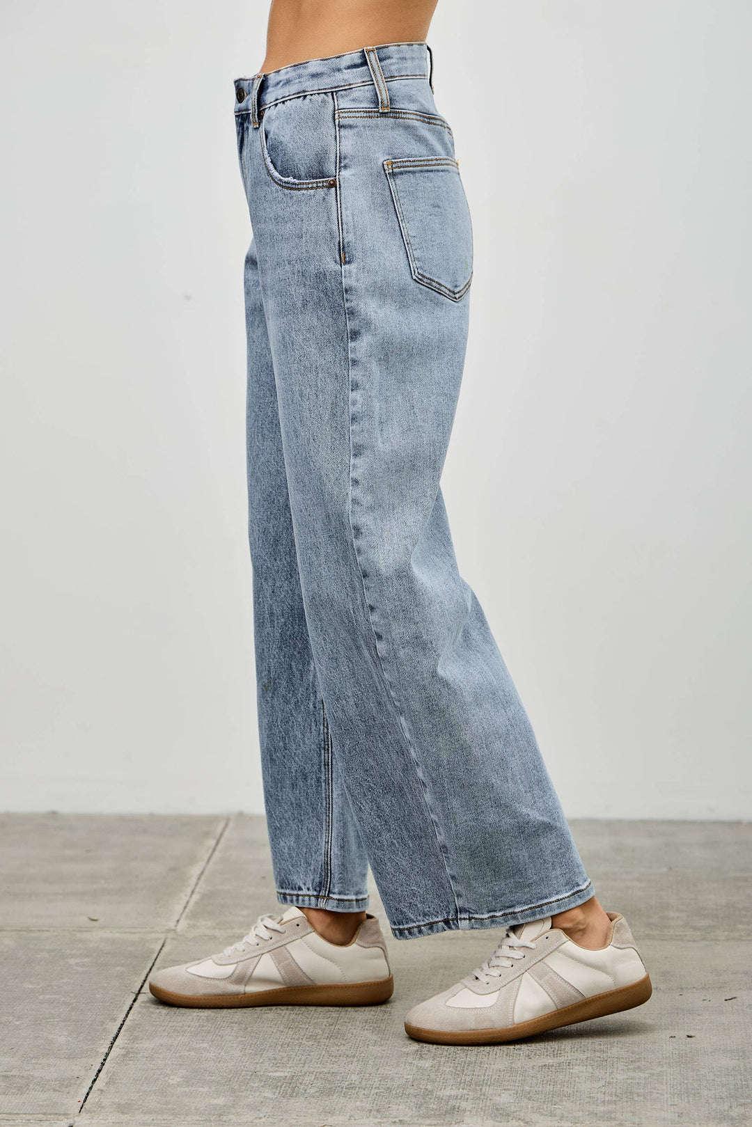 High Rise Denim Barrel