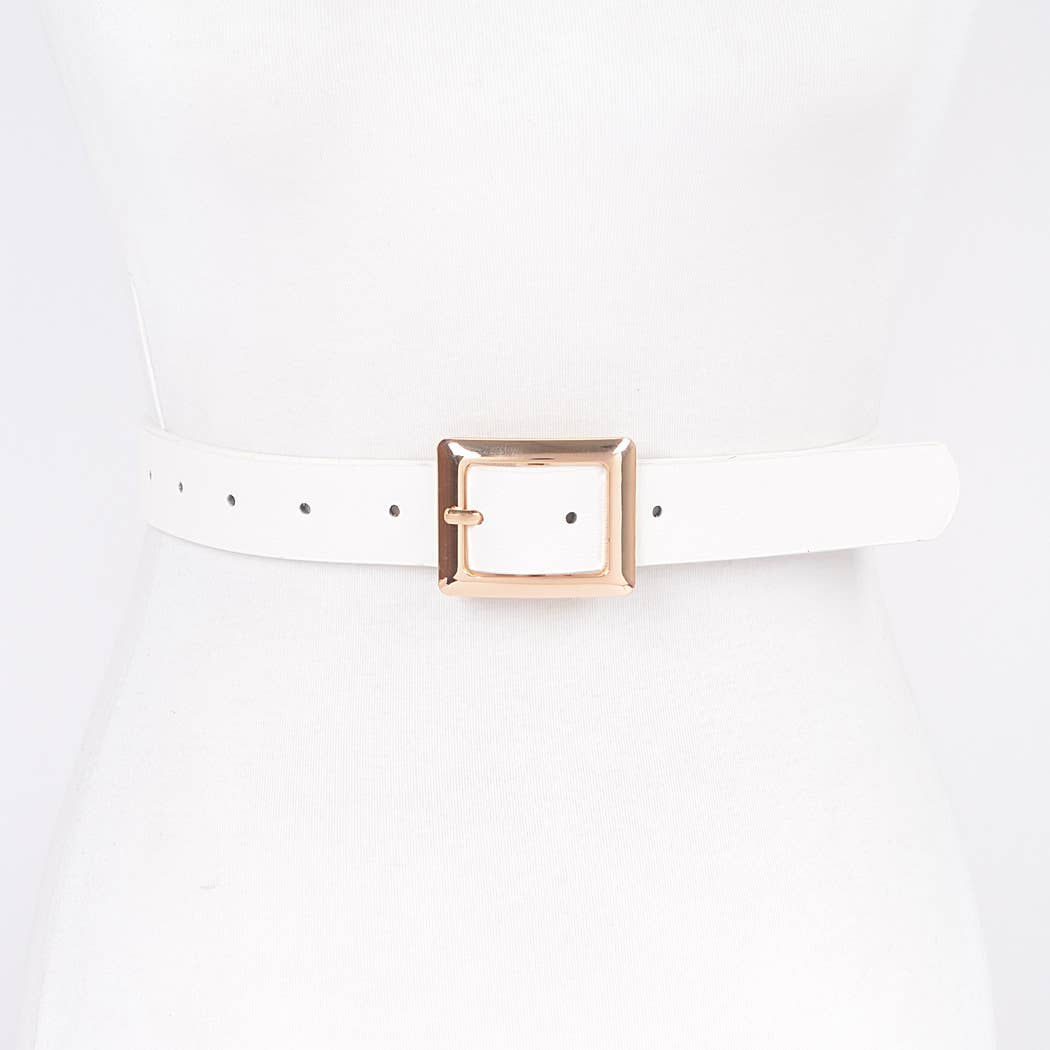 Simple Faux Leather Belt