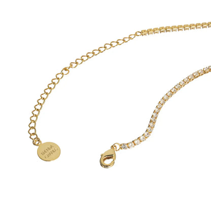 18K Gold Plated Tennis Choker