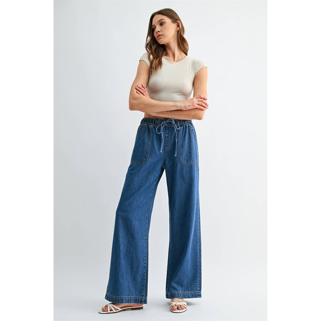 HIGH-RISE WIDE LEG JOGGER