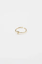 18K Gold Plated Adjustable Initial Ring