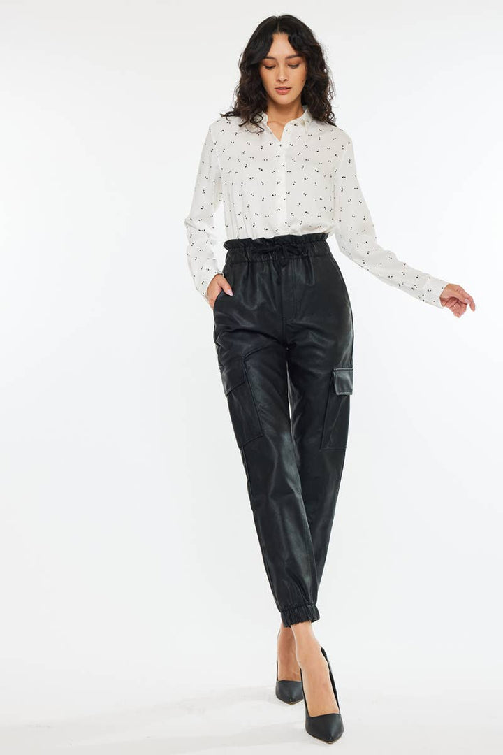 Vegan Leather Jogger