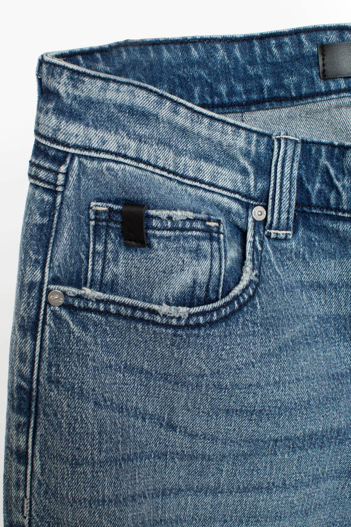Men’s Stone Wash Straight Leg Jean