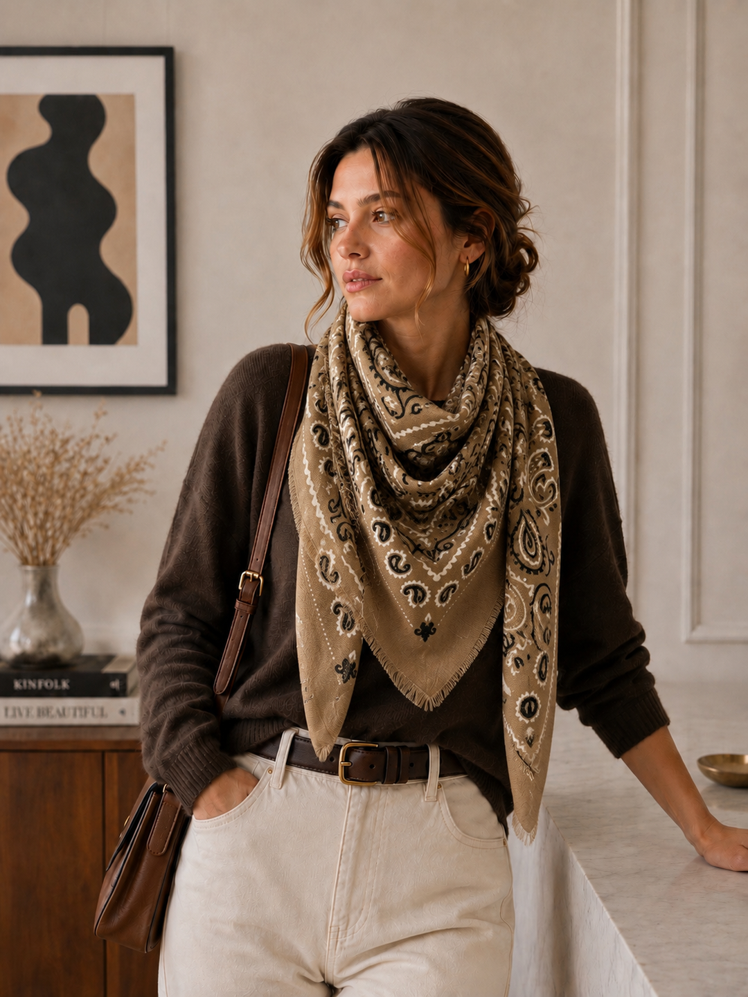 Woolen Square Scarf