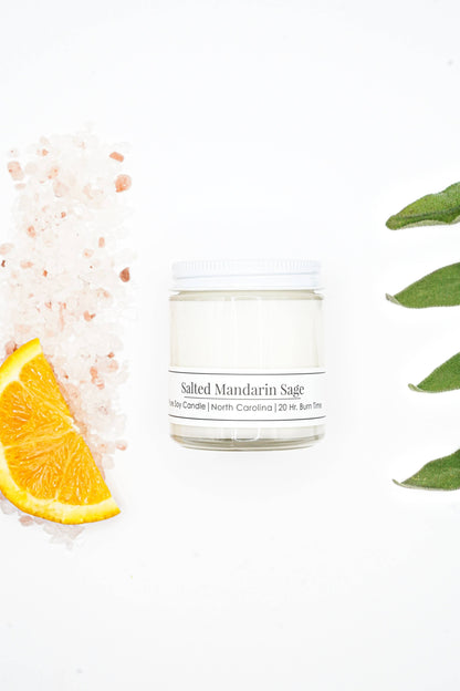 Salted Mandarin Sage 4 oz Candle