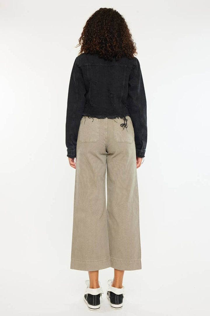 Black Distressed Denim Jacket