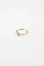 18K Gold Plated Adjustable Initial Ring