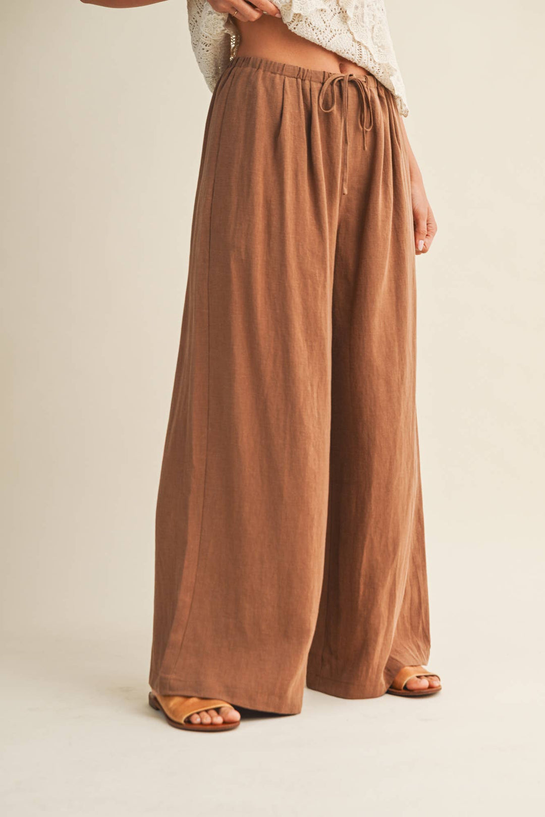 WAIST TUCK DETAIL PANTS