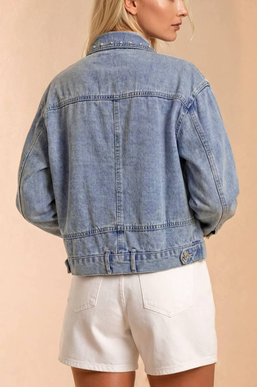 STUDDED DENIM JACKET