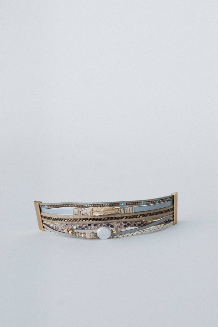 Bohemian Goddess Charmed Bracelet - Beige