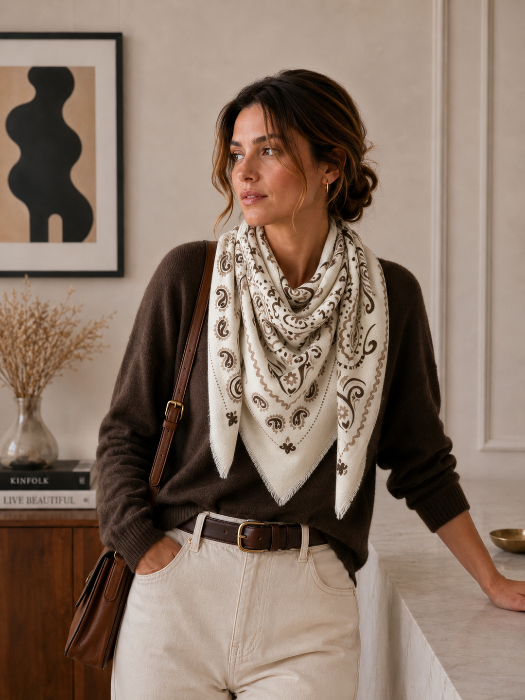 Woolen Square Scarf