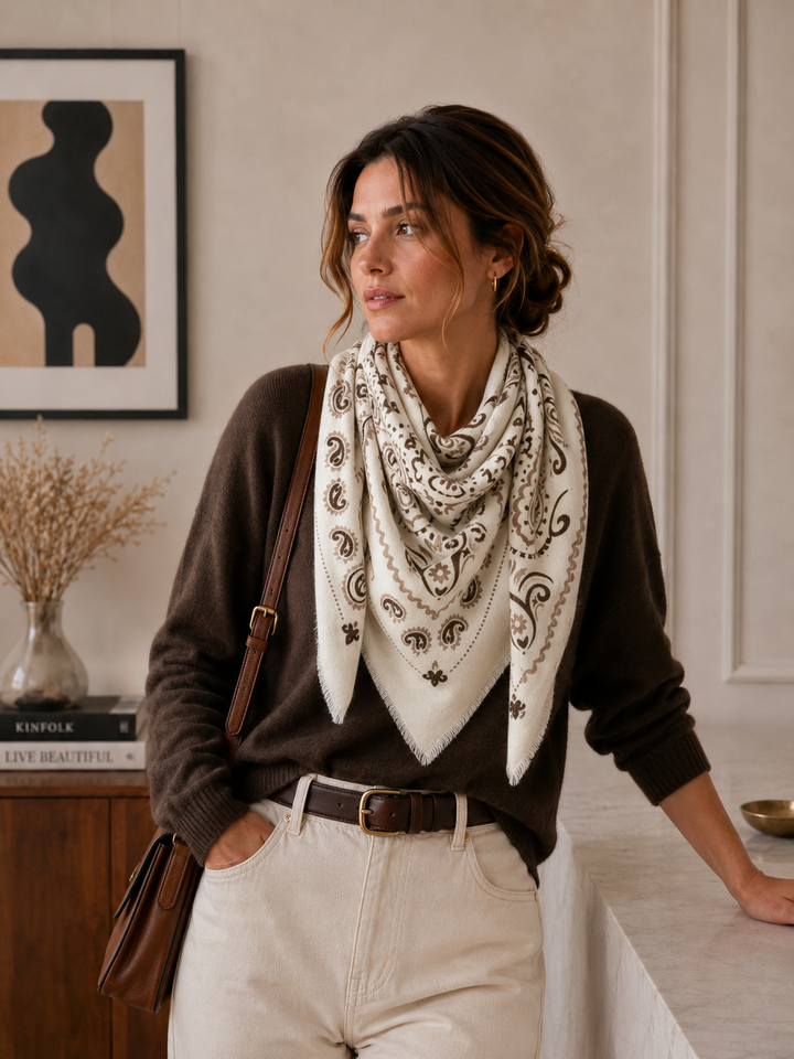 Woolen Square Scarf