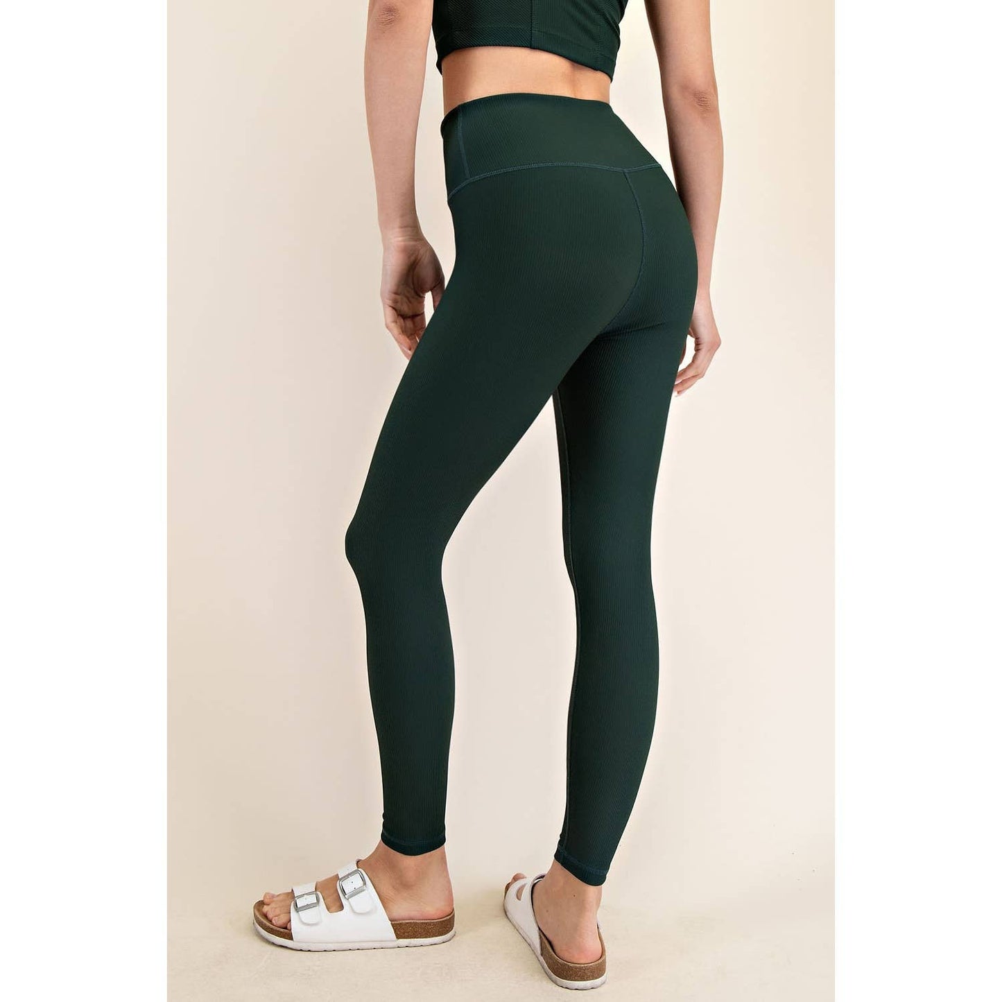 HIGH WAIST RIBBED LEGGINGS