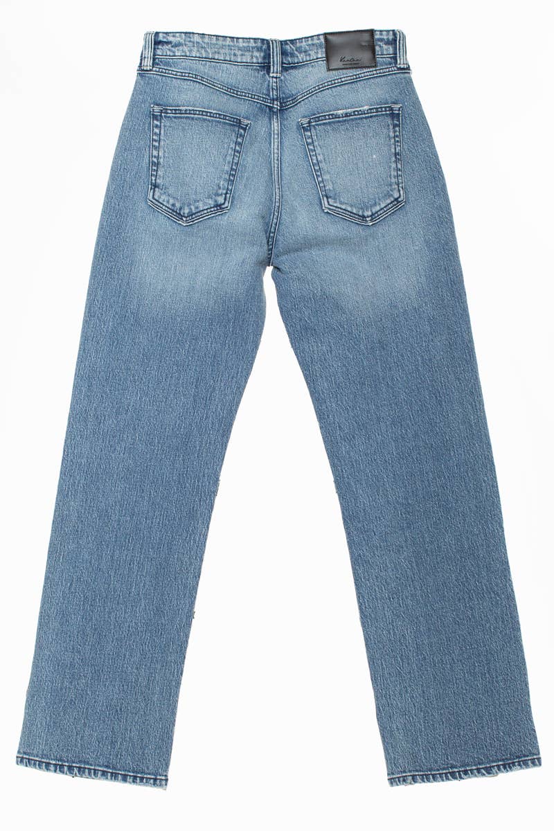 Men’s Stone Wash Straight Leg Jean