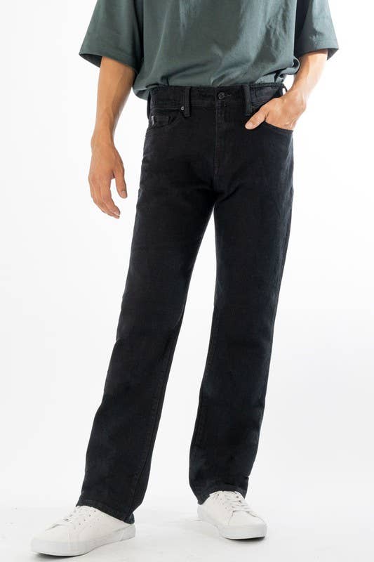 Men’s Black Straight Leg Jean