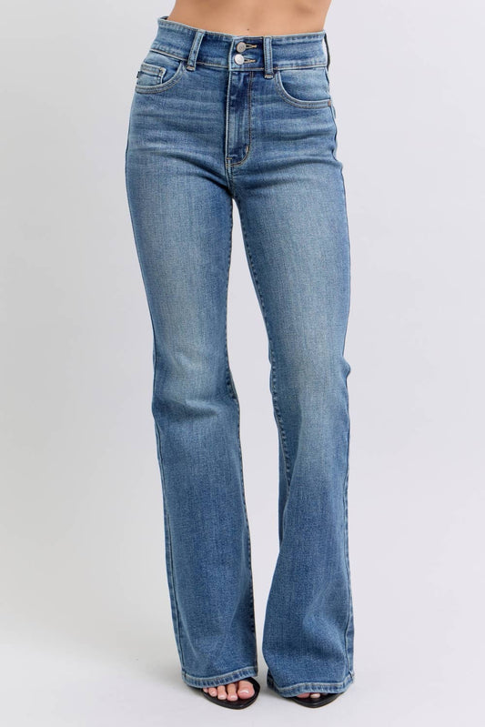 Jude Blue High Waisted Flare