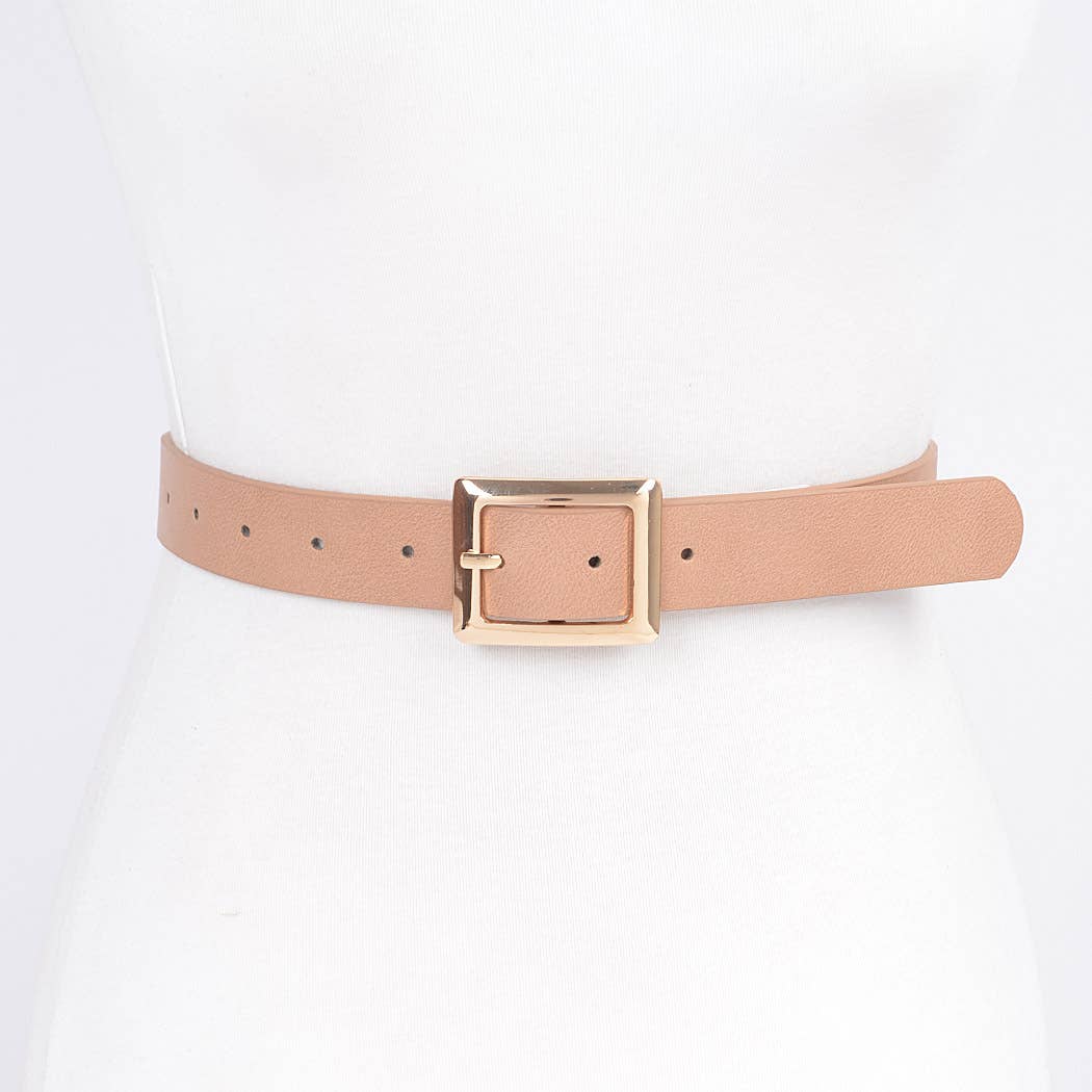 Simple Faux Leather Belt