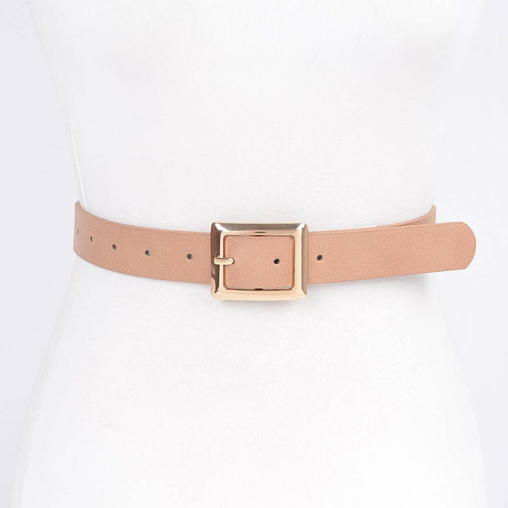 Simple Faux Leather Belt
