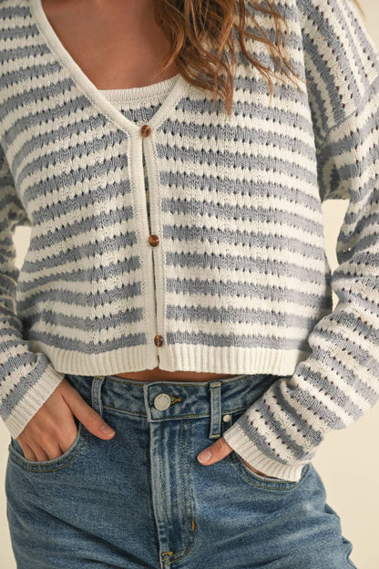CROCHET KNITTED CARDIGAN