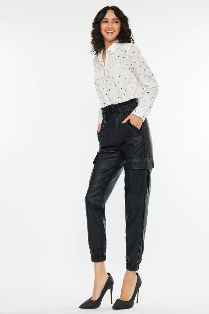 Vegan Leather Jogger