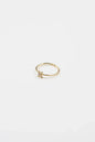18K Gold Plated Adjustable Initial Ring